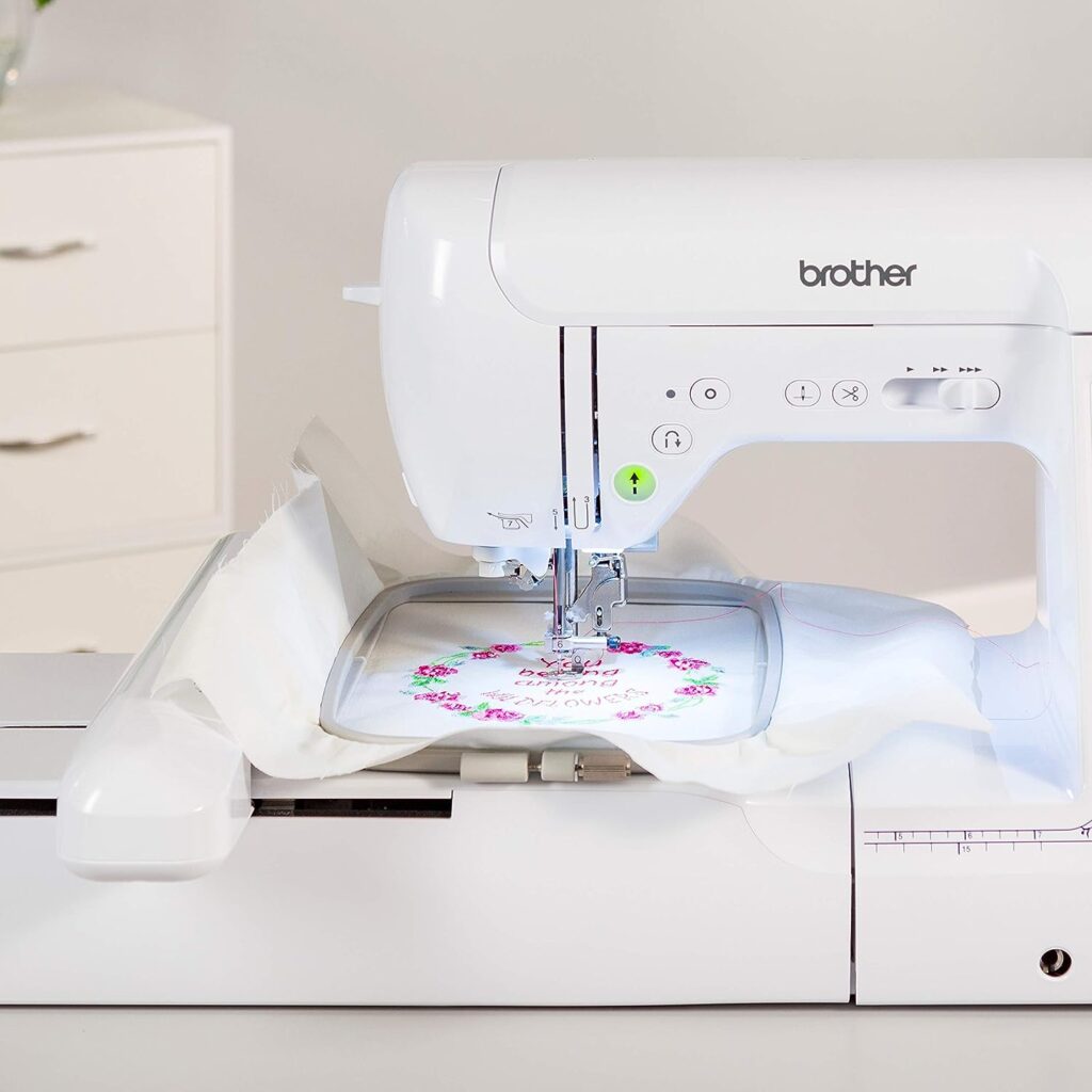Brother Embroidery Machine, SE1900, 138 Embroidery Designs, 240 Built-in Sewing Stitches, Computerized Sewing and Embroidery, 5 x 7 Embroidery Area, 3.2 LCD Touchscreen Display, 8 Included Sewing Feet