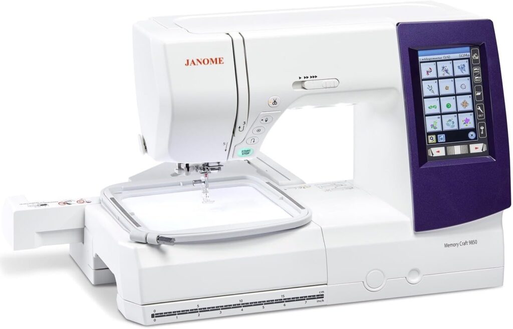 Janome Horizon Memory Craft 9850 Embroidery and Sewing Machine