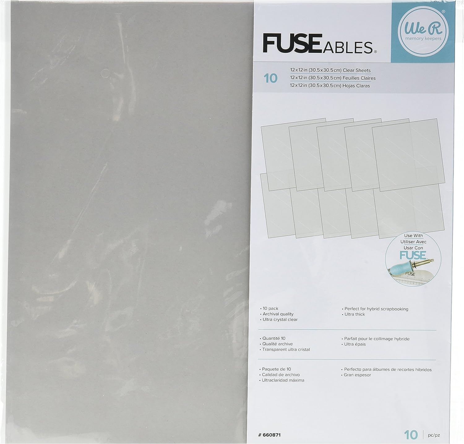 We R Memory Keepers 660871 10 Piece Fuseables Clear Sheets Review